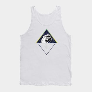 Modern Design Space Macaw Parrot Tank Top